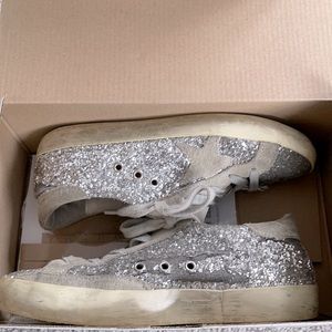 Golden Goose Sequin Superstars, size 32